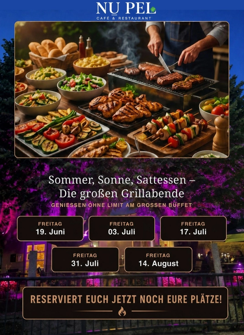 BBQ Grillabende Nu-Pel Sommer 2026